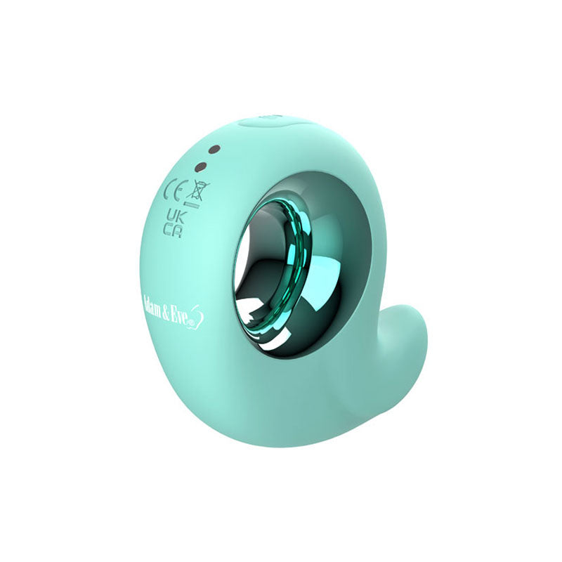 Adam & Eve Curvy Cutie Pleasure Combo Teal Tapping Stimulator > Vibrators > Ladies > Clitoral Vibrators and Stimulators