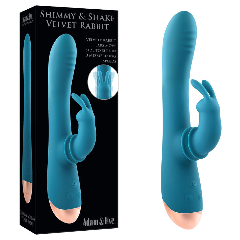 Adam & Eve Shimmy & Shake Velvet Rabbit Vibrator 55 Characters > Vibrators > Ladies > Rabbit