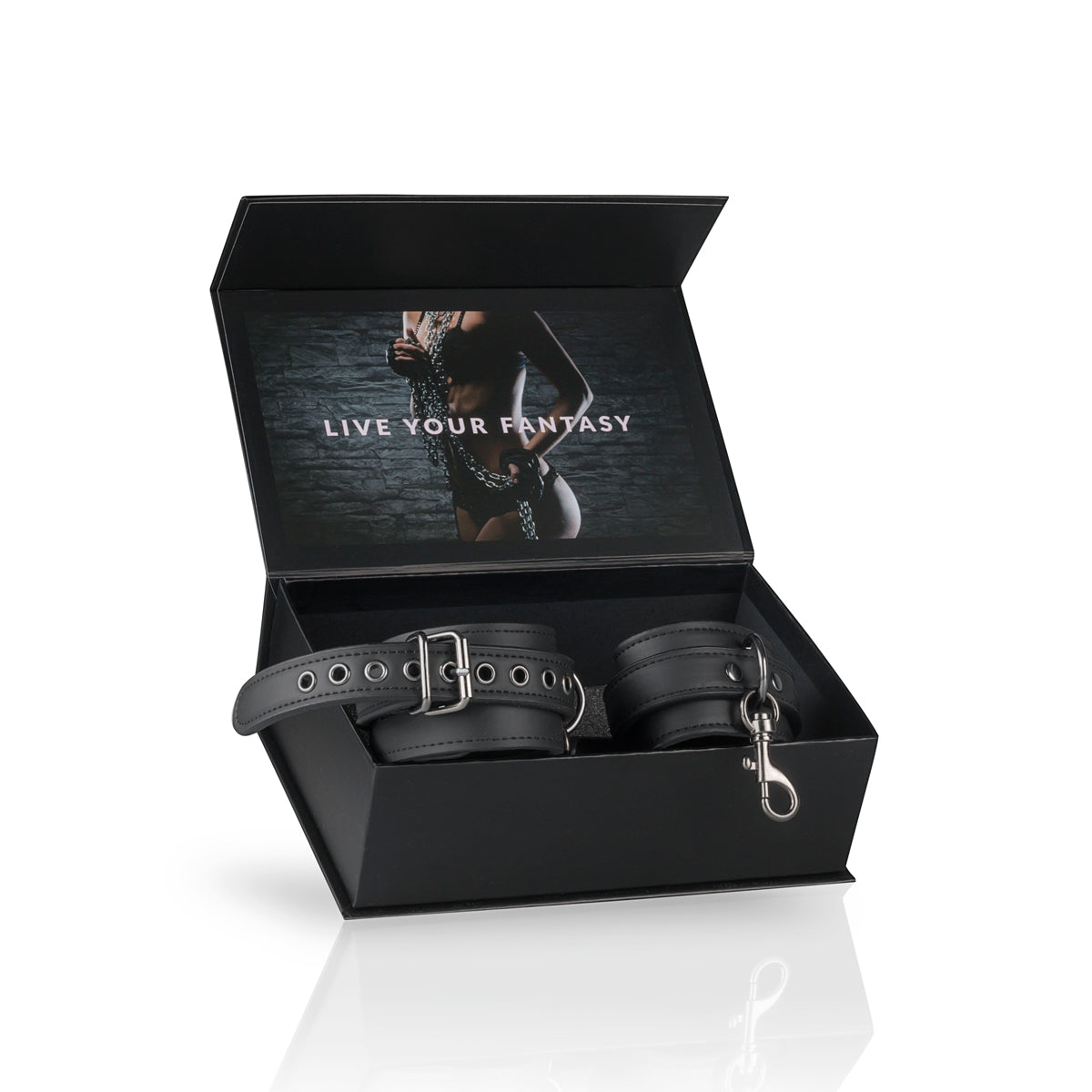 Adjustable Faux Leather Ankle Cuffs – High-Quality Comfort Restraints Secondary image