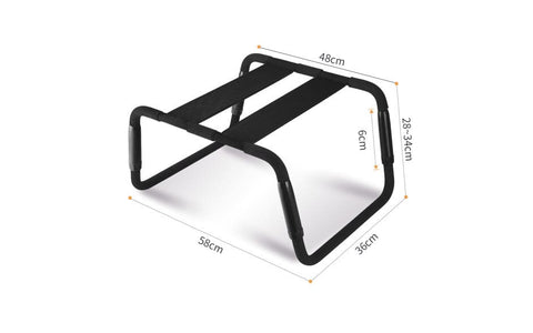 Adjustable Height Black Sex Chair – Versatile Erotic Furniture Sex Positioners