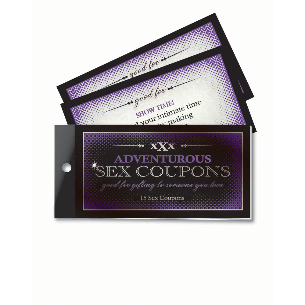 Adventurous Sex Coupons Set of 15 – Erotic Game Collection Default Title Gag Gifts & Novelties