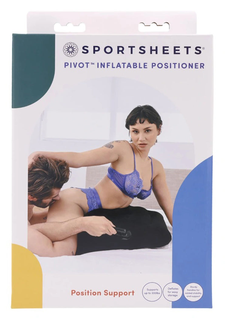 Pivot Inflatable Positioner 20cm x 61cm x 41cm Black Sex Positioners