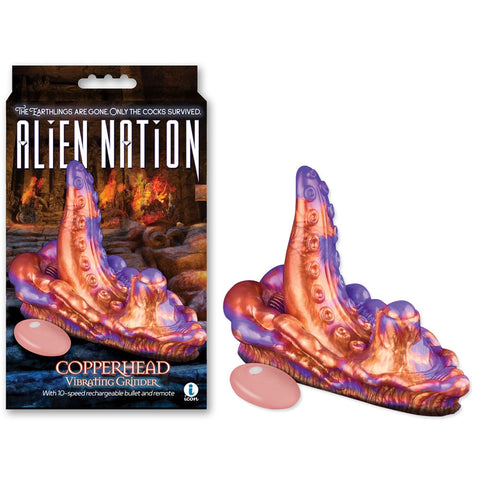 Alien Nation Copperhead 10.2cm USB Rechargeable Vibrating Grinder Pad Coloured Vibrating Pads