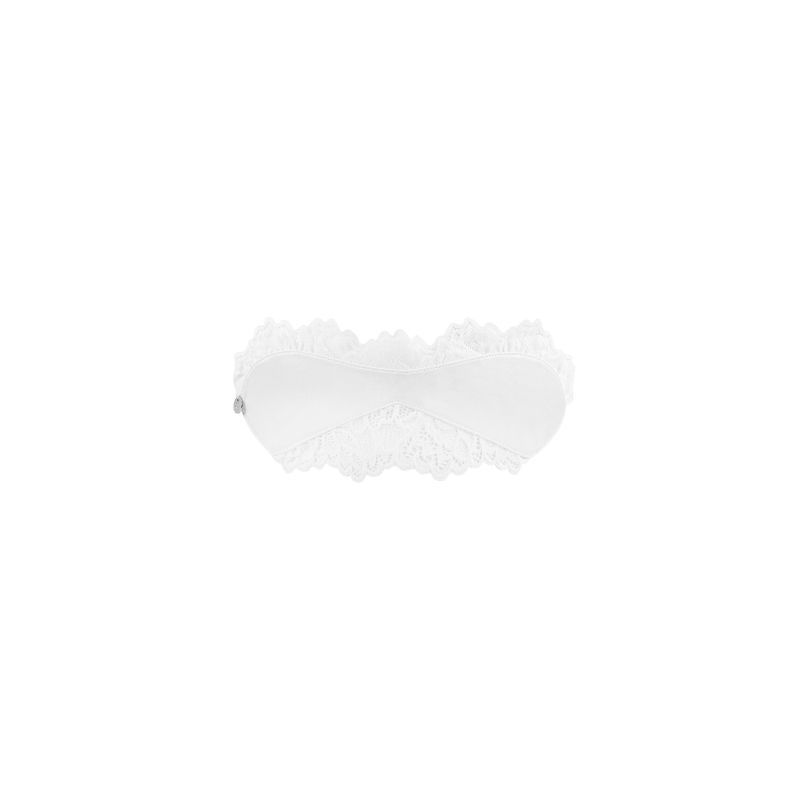 Amor Blanco Eye Mask Luxurious Satin Sleep Accessory Secondary image
