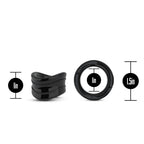 Stay Hard Beef Ball Stretcher Snug 1 Inch Black > Sex Toys For Men > Ball Stretchers