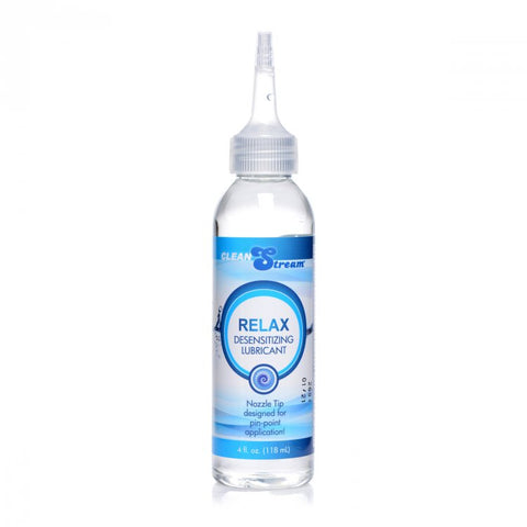 CleanStream Relax Desensitising Lubricant with Nozzle Tip 118 ml Bottle Default Title Anal Lubricant