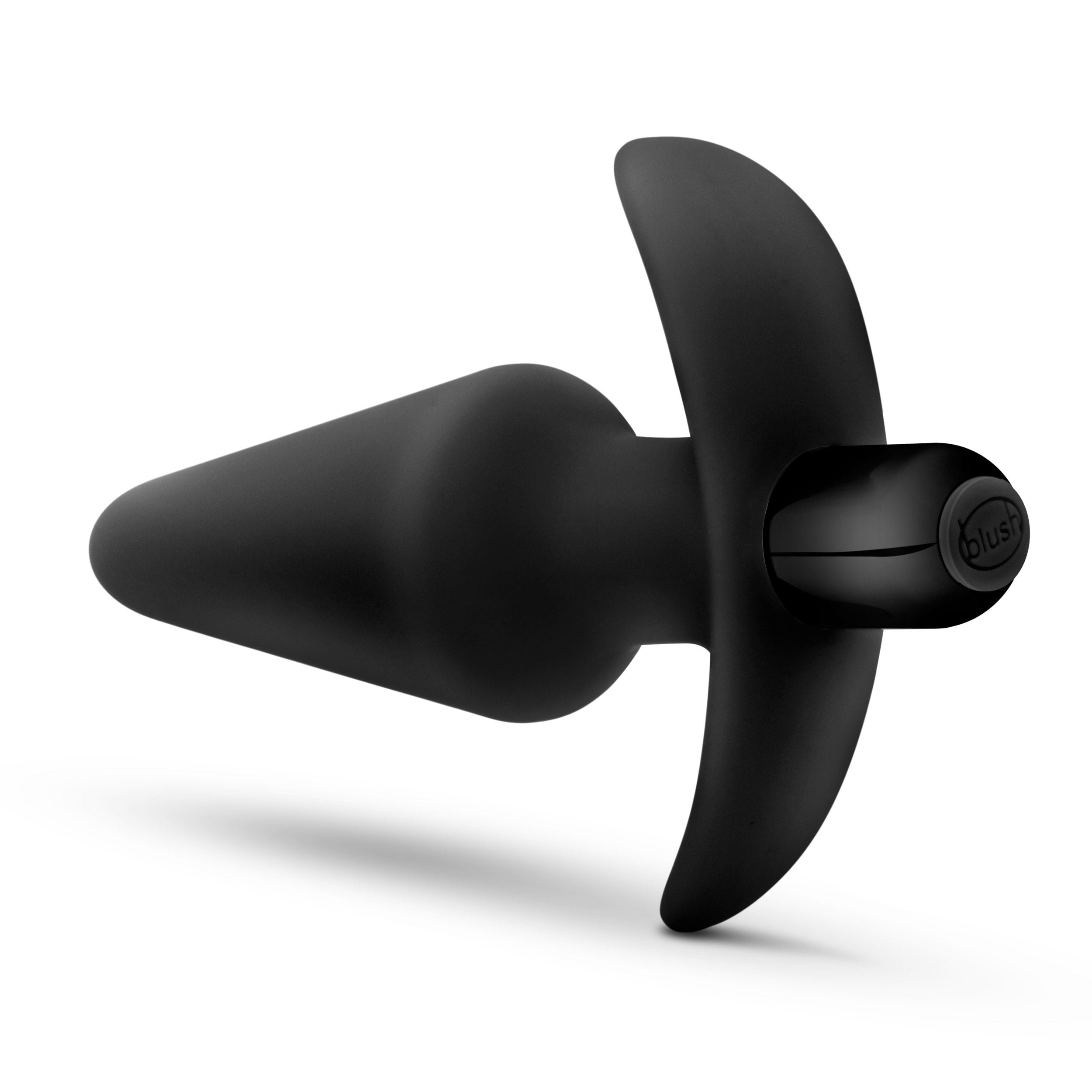 Anal Adventures Platinum Silicone Vibrating Anal Plug Black > Anal Range > Butt Plugs Main image