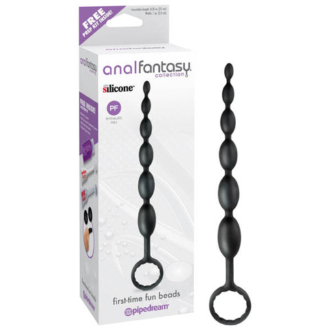 Anal Fantasy Collection First-Time Fun Beads Black 21 cm Anal Beads > Anal Range > Anal Beads