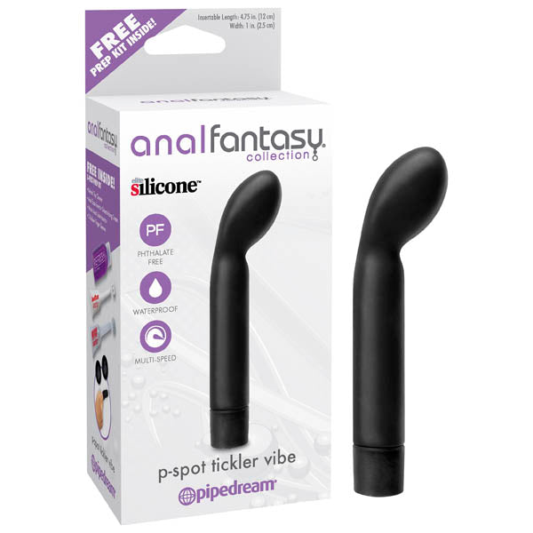 Anal Fantasy Collection P-spot Tickler Vibe 12 cm Prostate Vibrator Black Prostate Tools