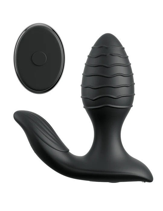 Anal Fantasy Elite Gyro Milk Pro Black 4.25" Prostate Stimulator > Anal Range > Prostate Plugs Main image