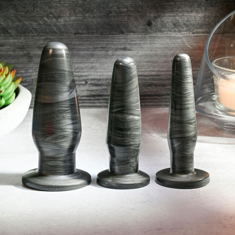Anal Rockets Trainer Set - 3 Piece Galaxy PVC Plugs Secondary image