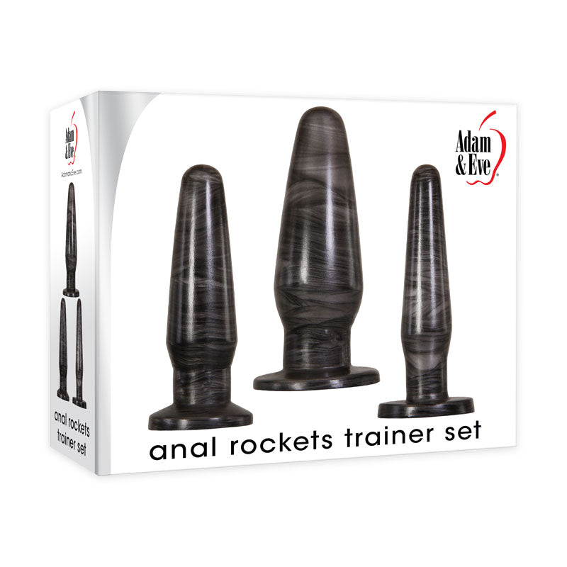 Anal Rockets Trainer Set - 3 Piece Galaxy PVC Plugs > Anal Range > Butt Plug Kits Main image