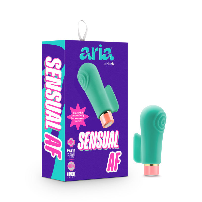 Aria Sensual Af Teal Usb Stimulator > Vibrators > Finger Vibrators Main image