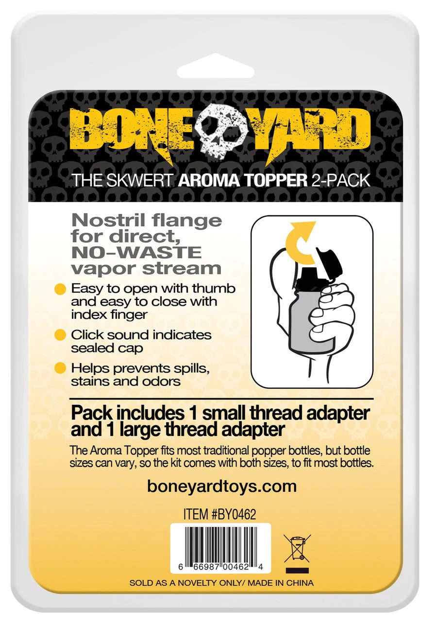 Aroma Topper 2 Pc - Small and Large Easy Flip Cap > Bondage Gear > Sniffer Caps