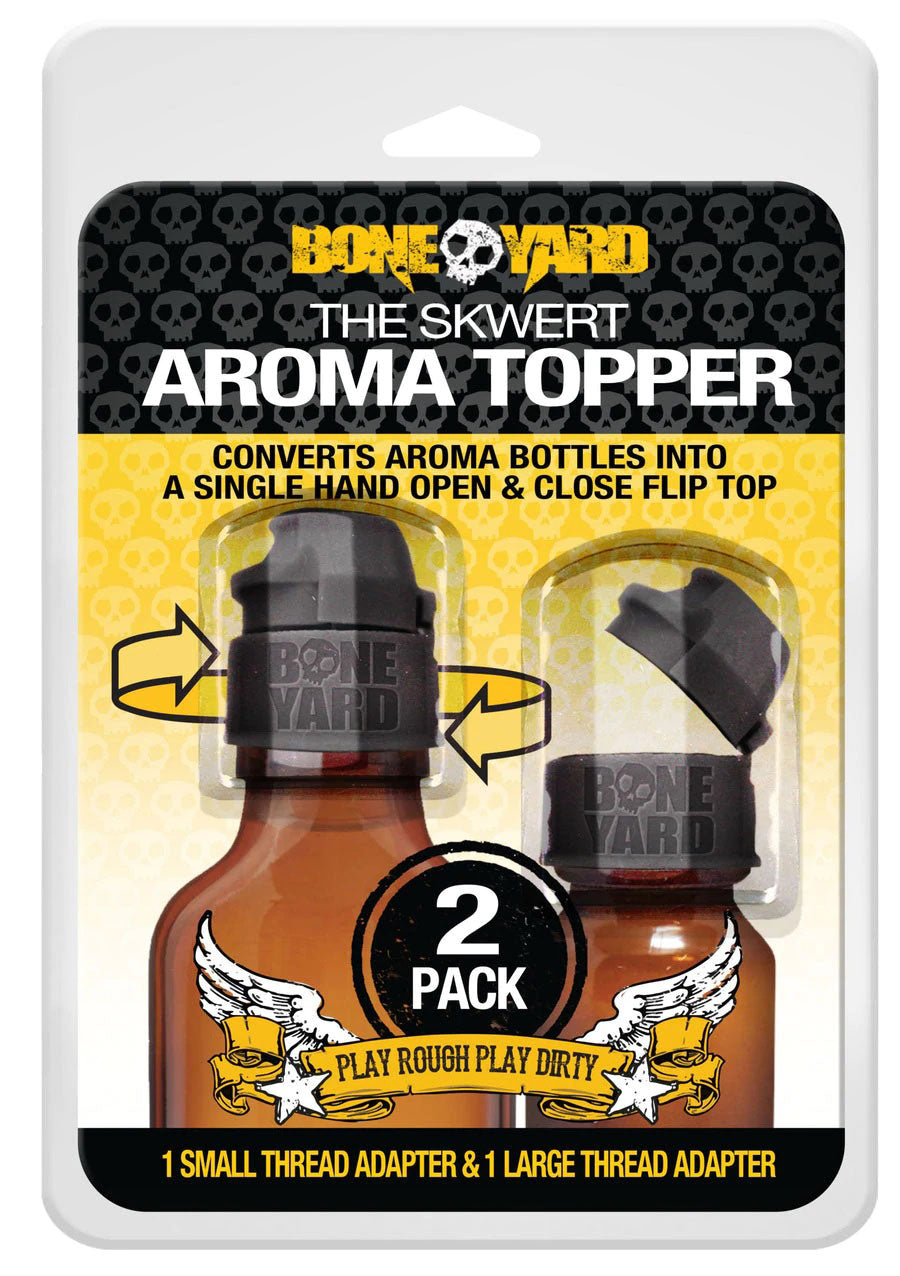 Aroma Topper 2 Pc - Small and Large Easy Flip Cap > Bondage Gear > Sniffer Caps
