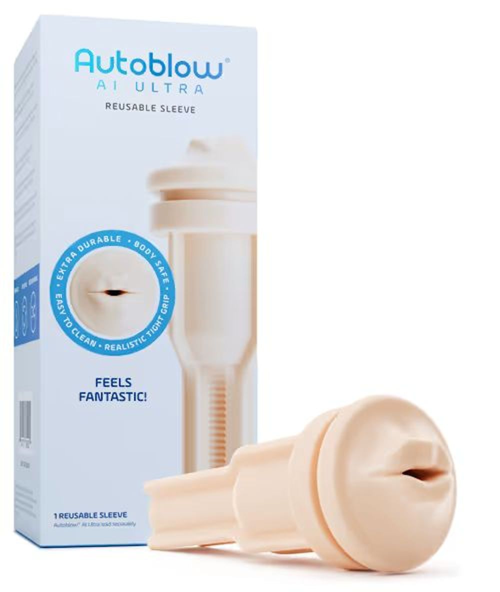 Autoblow AI Ultra Mouth Sleeve Beige Strokers - Premium