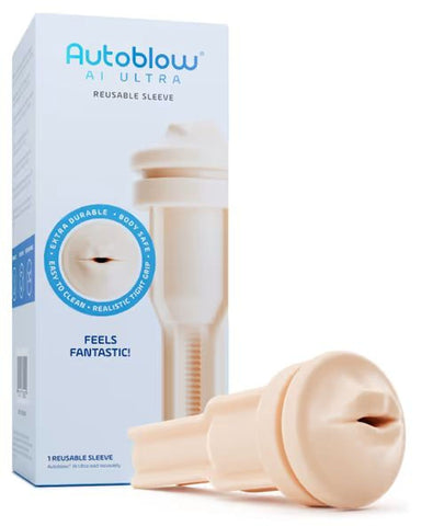 Autoblow AI Ultra Mouth Sleeve Beige Strokers - Premium