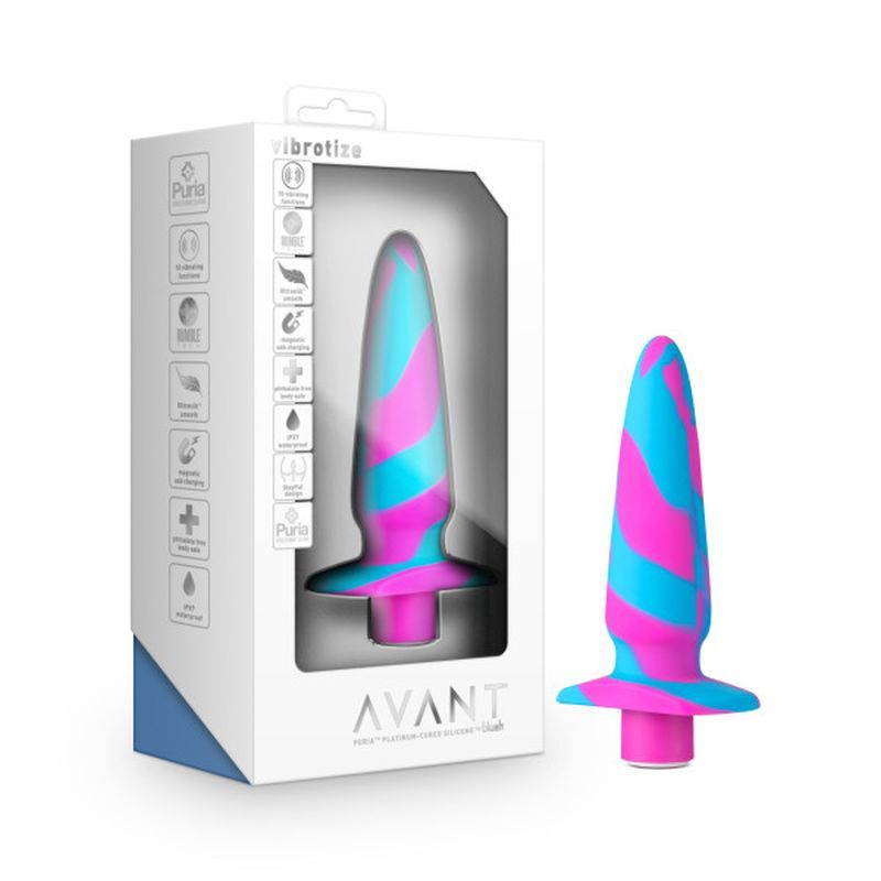 Avant Vibrotize Silicone Mini Anal Vibe Fuchsia 5 Inch > Anal Range > Vibrating Butt Plugs