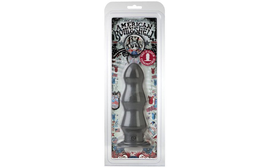 B-7 Tango 7 Inch Anal Dildo (Gun Metal) – Triple Ripple Design Anal Dildo > Anal Range > Oversized Anal Toys