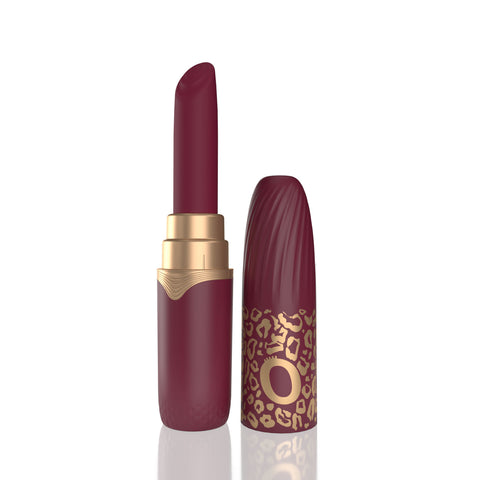 Premium Lipstick Vibe – Rechargeable Waterproof Vibrator with Interchangeable Tips Red > Vibrators > Mini Vibrators