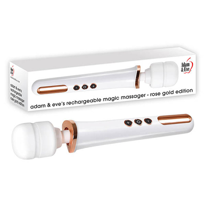Adam & Eve Rechargeable Magic Massager – USB Rechargeable 33 cm Wand White > Sex Toys > Massage Wands