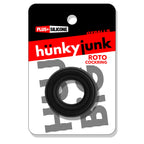 Roto Grooved Gripper-Ribbed Cockring Black > Cock Ring > Single