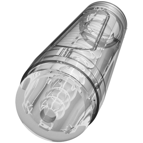 Doc Johnson Optix Crystal Masturbator (Clear) – Transparent Masturbator Clear > Sex Toys For Men > Masturbators > Manual