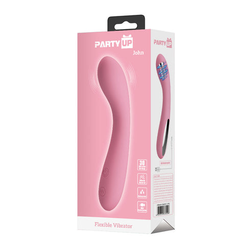 Party Up John Flexible Vibe 16 cm USB Rechargeable Vibrator Vibrators