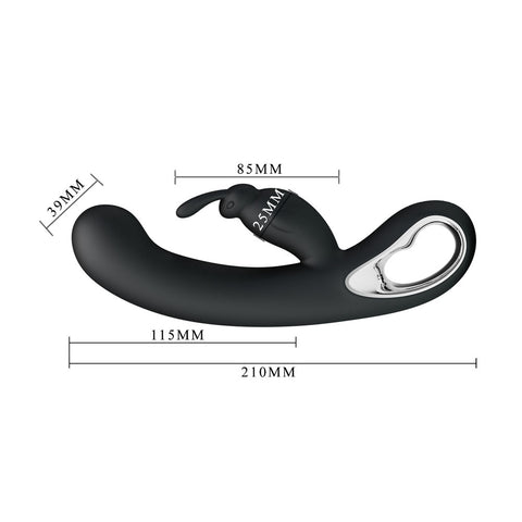 Party Up Colin Rabbit Vibe 21 Cm USB Rechargeable Rabbit Vibrator VIBRATORS-RABBIT