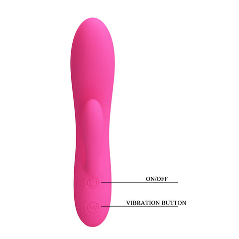 Party Up Clare Flexible Vibe 16.9 Centimeter USB Rechargeable Rabbit Vibrator VIBRATORS-RABBIT