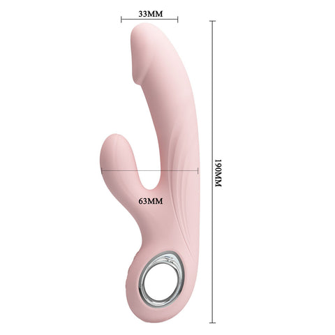 Party Up Dave Rabbit Vibe 19 Cm USB Rechargeable Rabbit Vibrator VIBRATORS-RABBIT