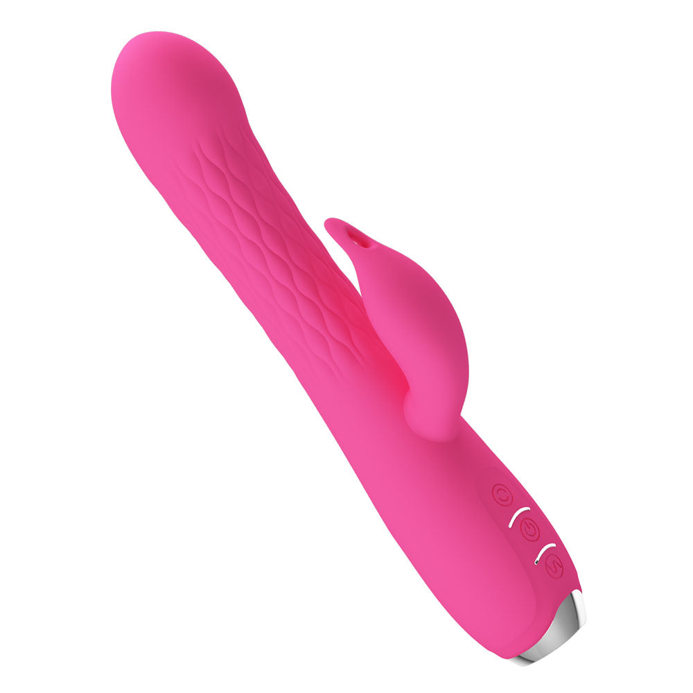 Party Up Eric Rotating Beads Vibrator 20.5 Centimeter USB Rechargeable Rabbit Vibrator with Rotating Bead Shaft VIBRATORS-RABBIT-MULTI
