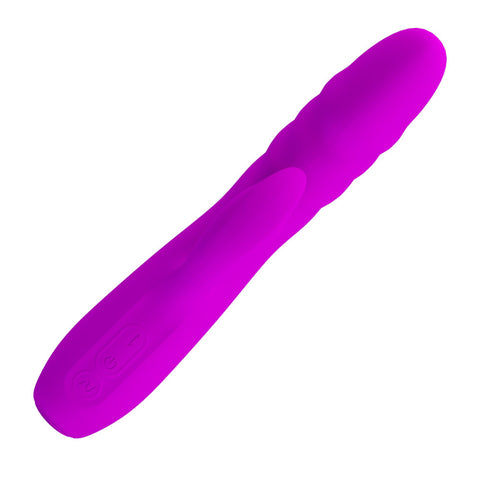 Party Up Bob Thrusting Vibe 25 cm USB Rechargeable Rabbit Vibrator VIBRATORS-RABBIT
