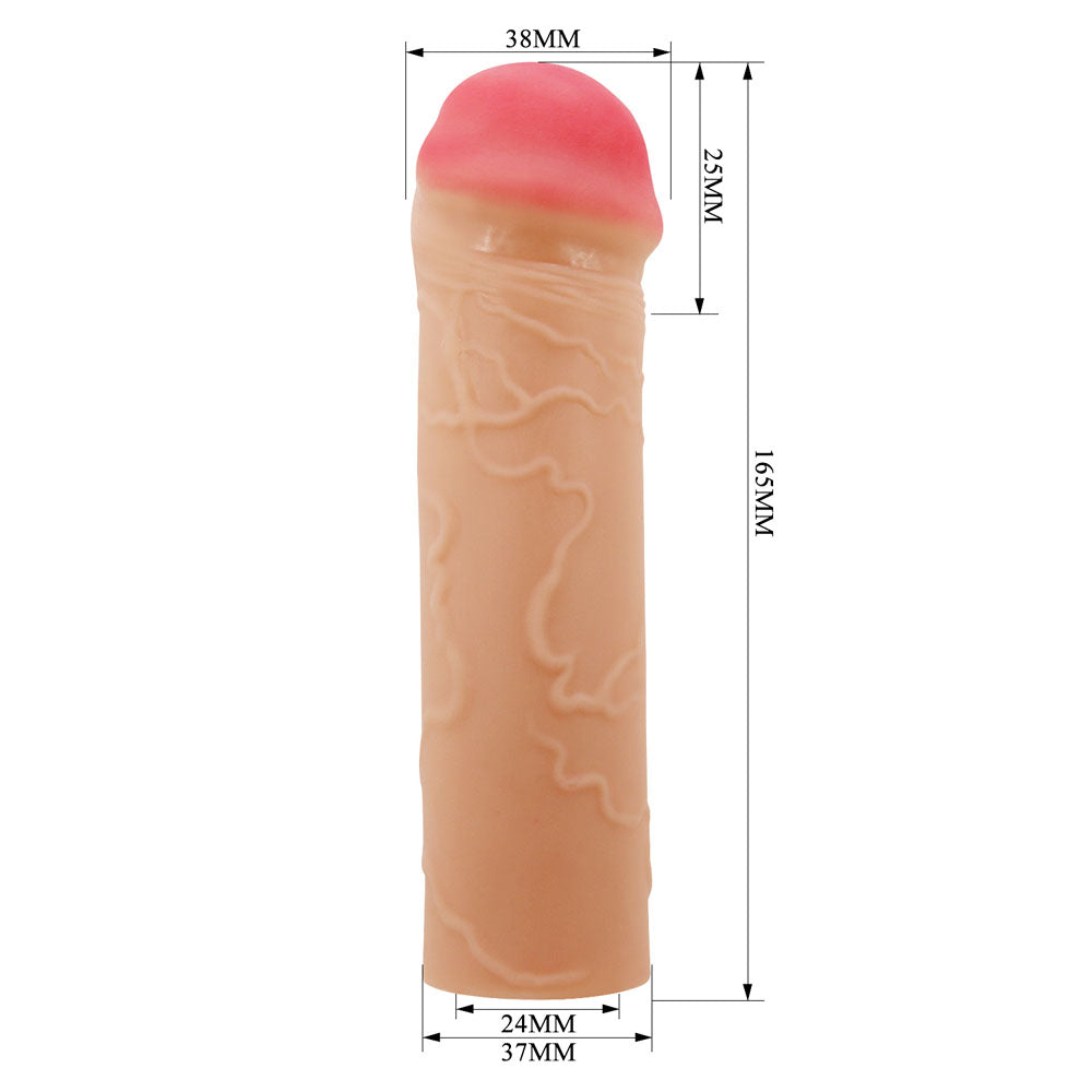 Party Up Oscar (Clear) – 1 Inch Penis Extender Sleeve > Sex Toys For Men > Penis Sleeves