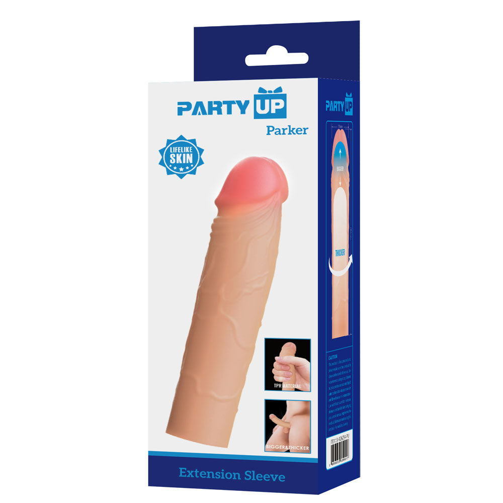 Party Up Parker 2 Inch Extender Sleeve for Enhanced Intimacy SLEEVES