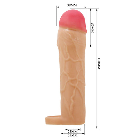 Party Up Patrick 2 Inch Extender Sleeve with Ball Strap for Enhanced Pleasure SLEEVES