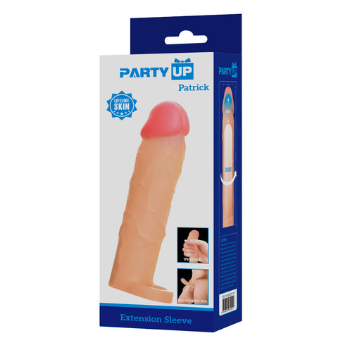 Party Up Patrick 2 Inch Extender Sleeve with Ball Strap for Enhanced Pleasure SLEEVES