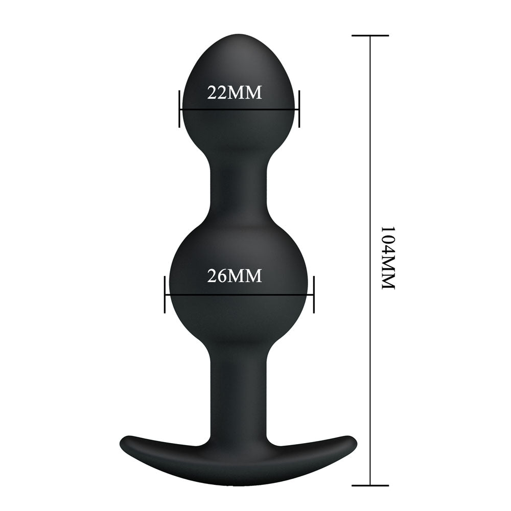 Party Up James Anal Bead Plug 10.4 Centimeter Beaded Butt Plug > Anal Range > Butt Plugs