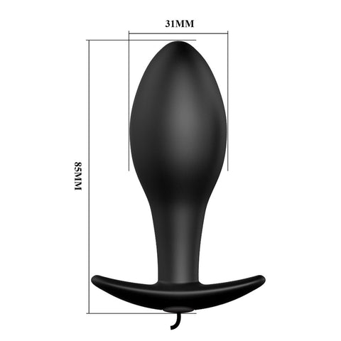 Party Up Jason Vibrating Anal Plug - 8.5 Centimeter Remote Control Butt Plug Butt Plugs - Vibrating
