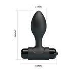 Party Up KEN (Black) – 8.6 cm Vibrating Butt Plug > Anal Range > Vibrating Butt Plugs
