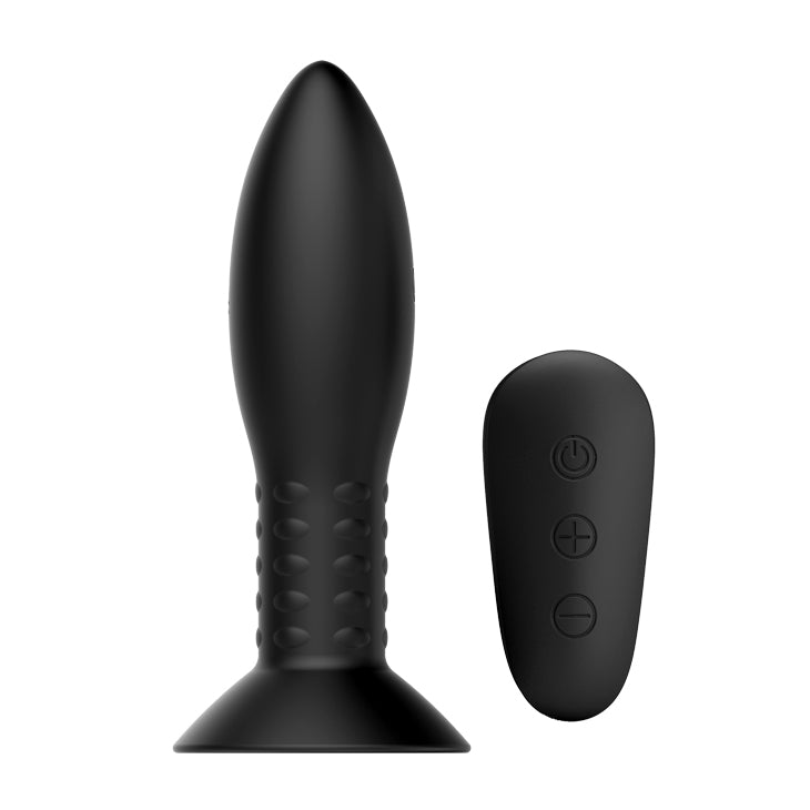 Mr Play Rotation Beads Anal Plug USB Rechargeable Beaded Butt Plug with Wireless Remote Butt Plugs - Vibrating