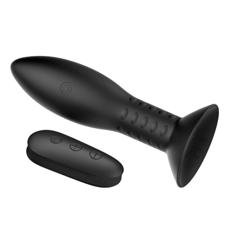 Mr Play Rotation Beads Anal Plug USB Rechargeable Beaded Butt Plug with Wireless Remote Butt Plugs - Vibrating