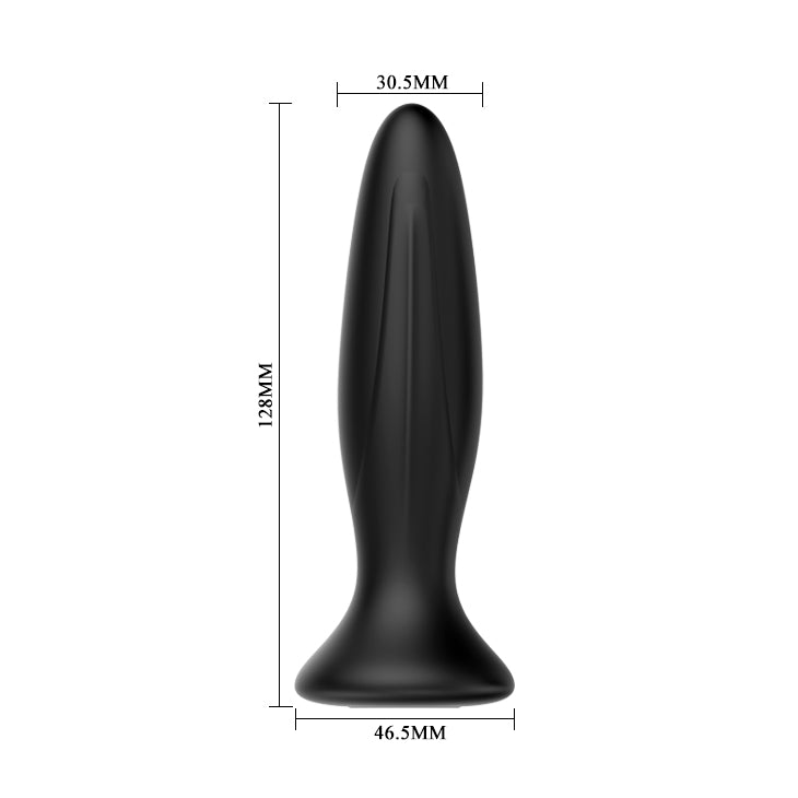 Mr Play Vibrating Anal Plug Silicone Waterproof Black > Anal Range > Vibrating Butt Plugs