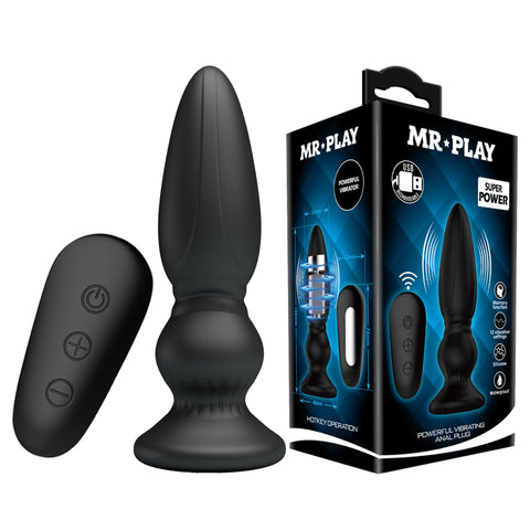 Mr. Play Powerful Vibrating Anal Plug – Prostate Massager Default Title > Anal Range > Vibrating Butt Plugs