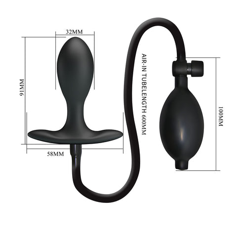 Party Up Kevin Inflatable Butt Plug - 9.1 Centimeter Inflatable Anal Toy > Anal Range > Anal Inflatables