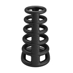 Party Up Kim Cock Cage Ribbed Penis Extender Sleeve with Six Connected Rings Cock Ring > Bondage Gear > Male Chastity