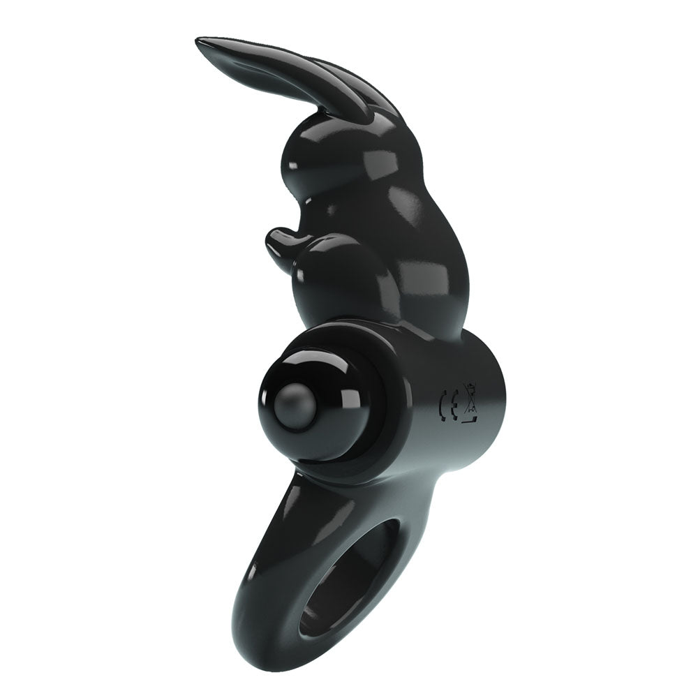 Party Up LEO (Black) – Vibrating Rabbit Cock Ring Secondary image