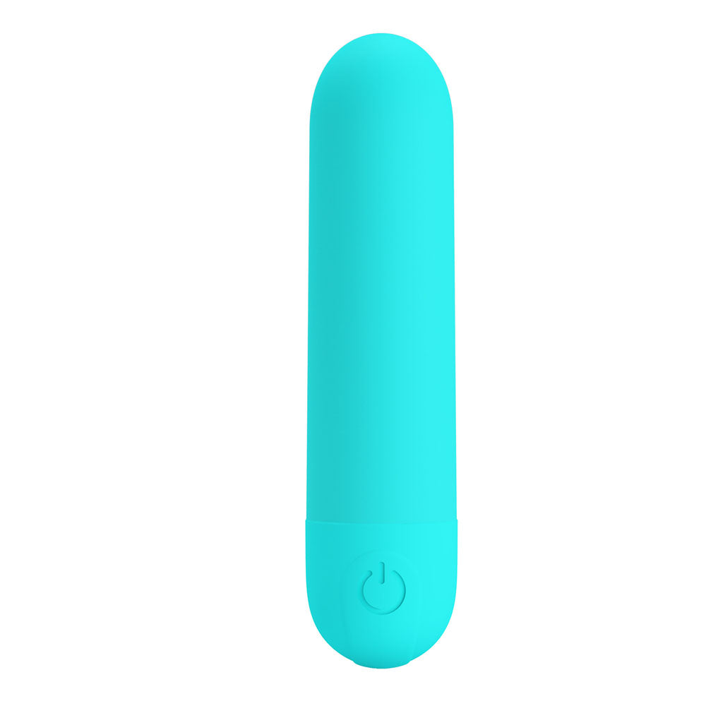 Party Up Harry Mini Bullet Teal 8 Centimeter USB Rechargeable Adult Sex Toy BULLETS