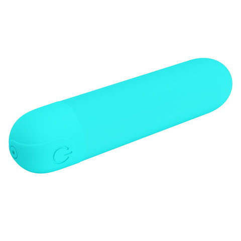 Party Up Harry Mini Bullet Teal 8 Centimeter USB Rechargeable Adult Sex Toy BULLETS