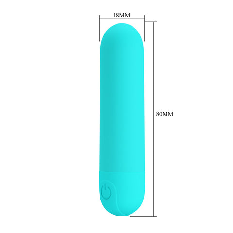 Party Up Harry Mini Bullet Teal 8 Centimeter USB Rechargeable Adult Sex Toy BULLETS